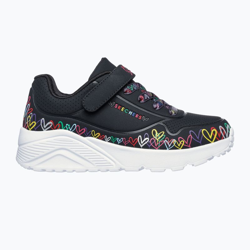 Pantofi pentru copii SKECHERS Uno Lite Heart Craze negru/multicolor 9