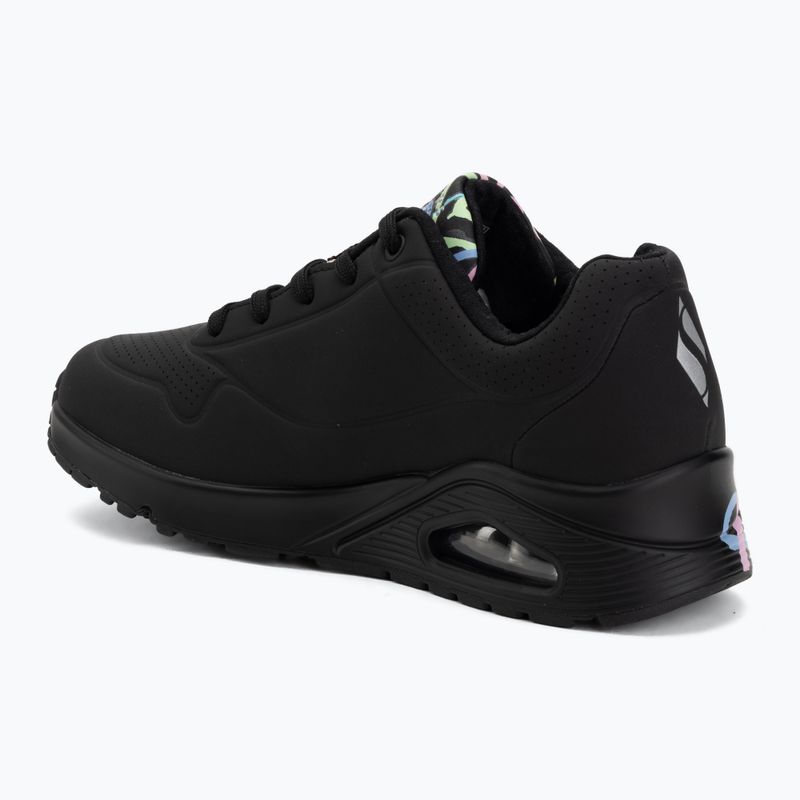 Încălțăminte pentru femei SKECHERS JGoldcrown Uno Spread The Love black 3