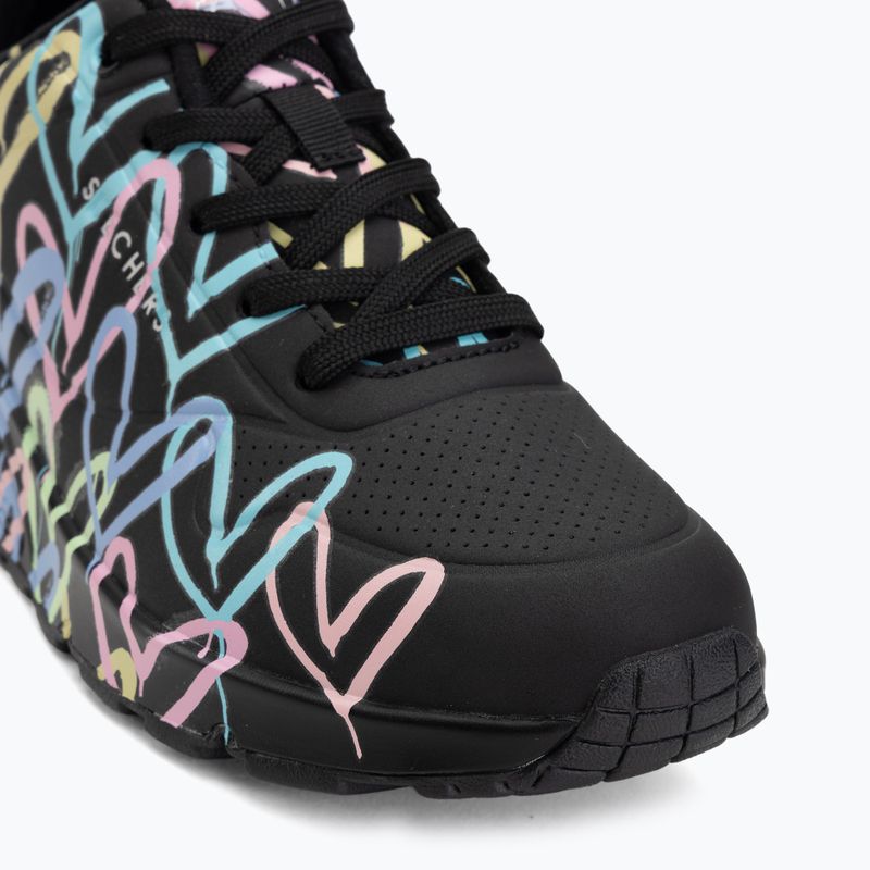Încălțăminte pentru femei SKECHERS JGoldcrown Uno Spread The Love black 7