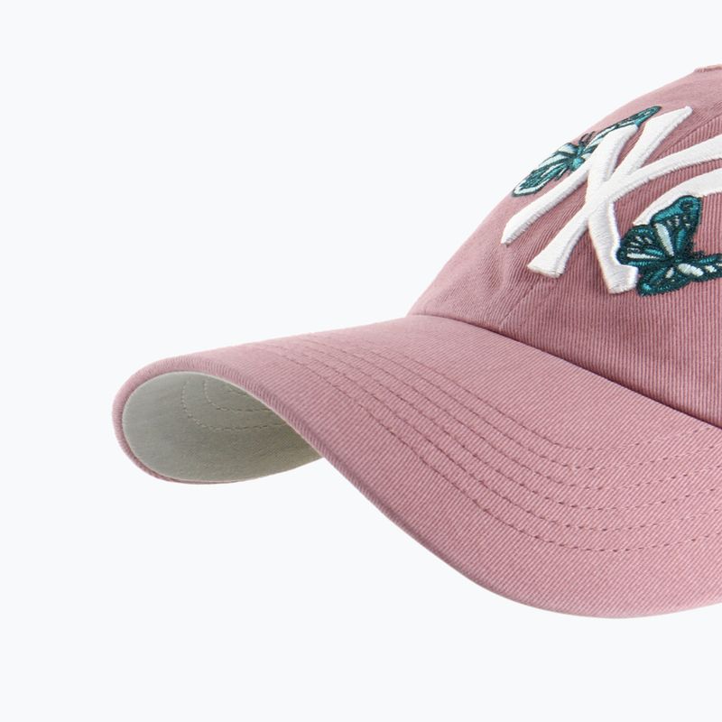 Șapcă 47 Brand MLB New York Yankees Icon Alt CLEAN UP mauve 3