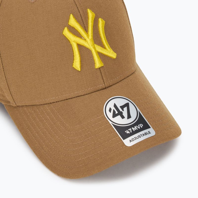 Șapcă 47 Brand MLB New York Yankees MVP camel 3