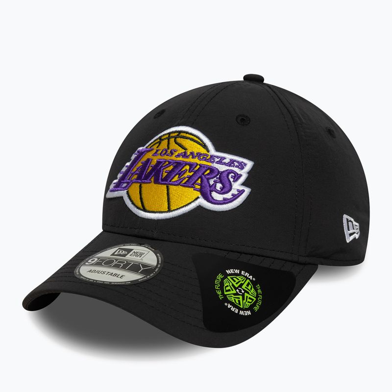 Șapcă cu cozoroc New Era Recycled 9Forty Lakers negru/culoarea oficială a echipei tea 2