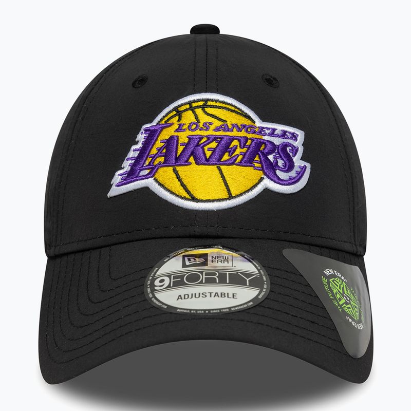 Șapcă cu cozoroc New Era Recycled 9Forty Lakers negru/culoarea oficială a echipei tea 3