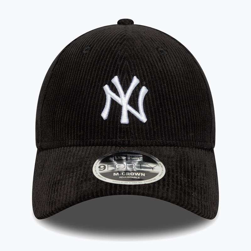 Șapcă cu cozoroc New Era Cord 9Forty Mcrown New York Yankees neagră 2