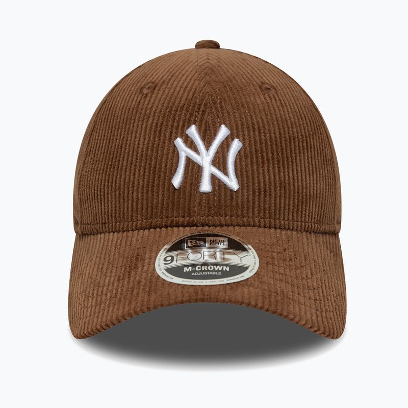 Șapcă cu cozoroc New Era Cord 9Forty Mcrown New York Yankees auburn închis/toamnă închisă 2
