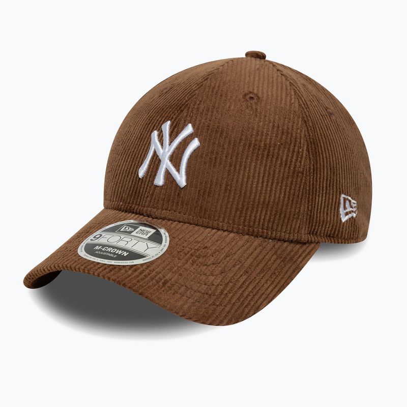 Șapcă cu cozoroc New Era Cord 9Forty Mcrown New York Yankees auburn închis/toamnă închisă 3