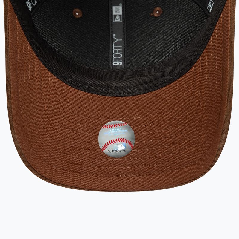 Șapcă cu cozoroc New Era Cord 9Forty Mcrown New York Yankees auburn închis/toamnă închisă 5