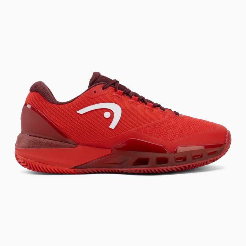 Încălțăminte de tenis pentru bărbați HEAD Revolt Pro 5.0 Clay red/dark red 2