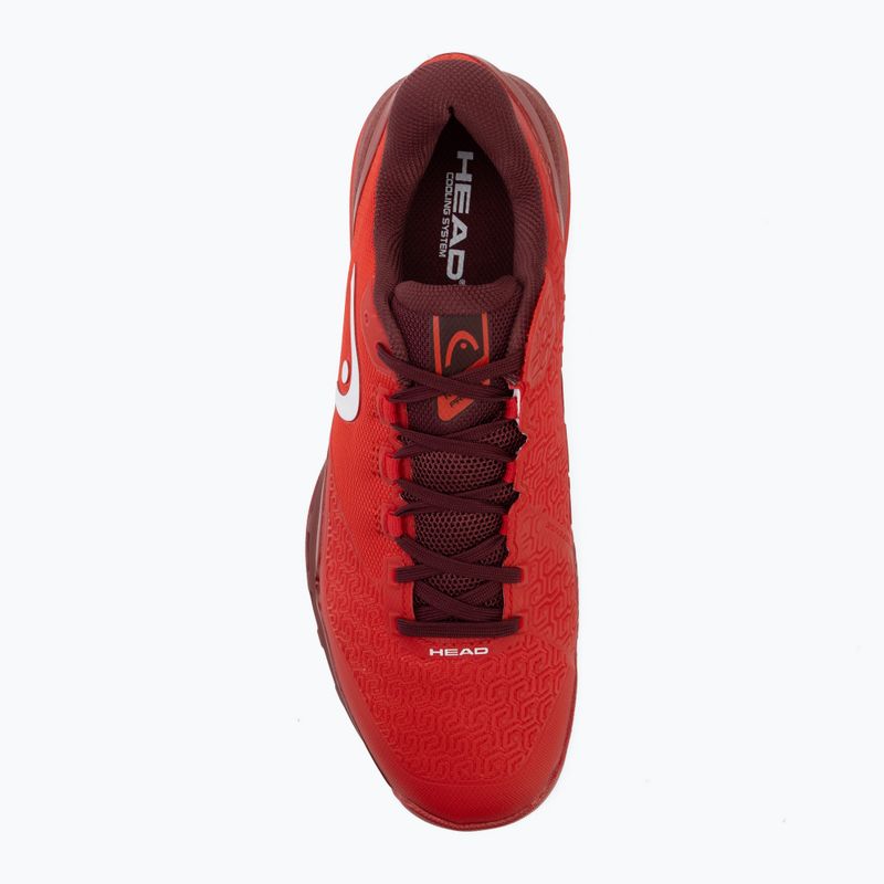 Încălțăminte de tenis pentru bărbați HEAD Revolt Pro 5.0 Clay red/dark red 5