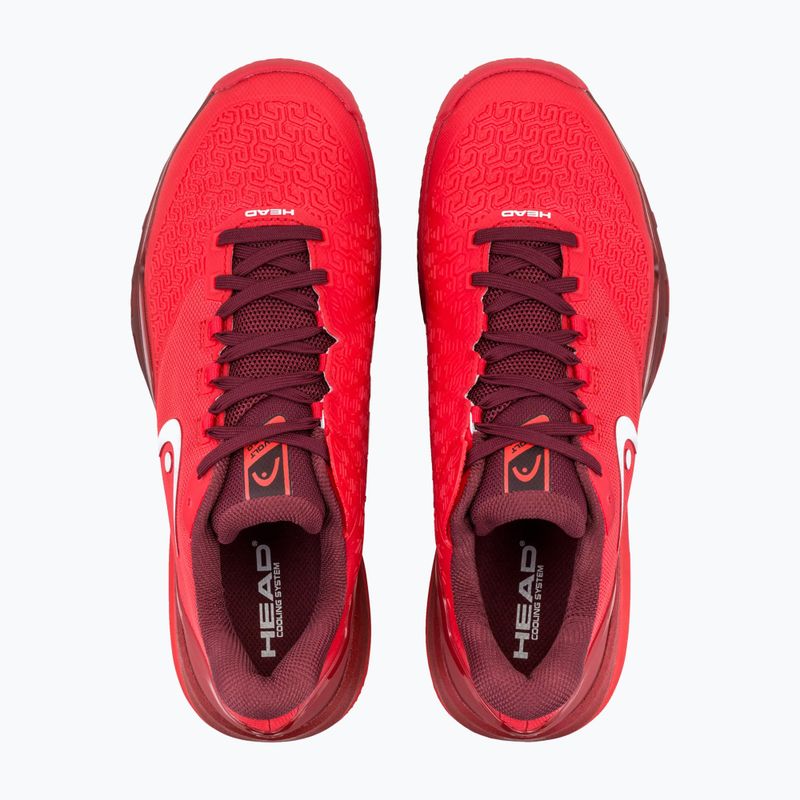 Încălțăminte de tenis pentru bărbați HEAD Revolt Pro 5.0 Clay red/dark red 4