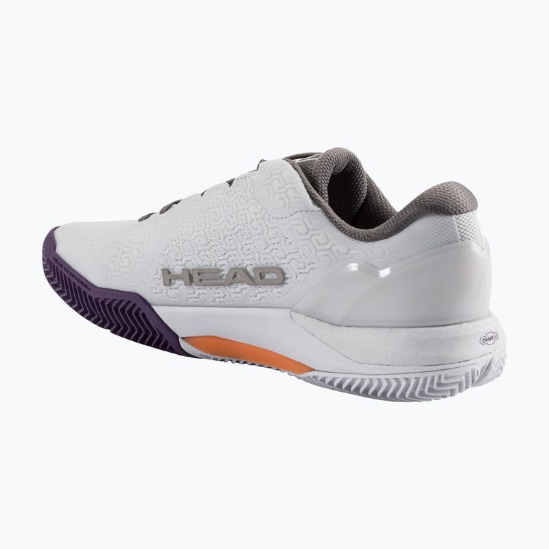 Încălțăminte de tenis pentru bărbați HEAD Revolt Pro 5.0 Clay light grey/purple 2
