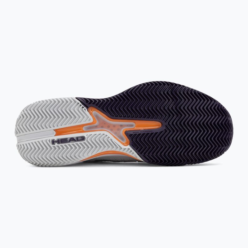 Încălțăminte de tenis pentru bărbați HEAD Revolt Pro 5.0 Clay light grey/purple 4