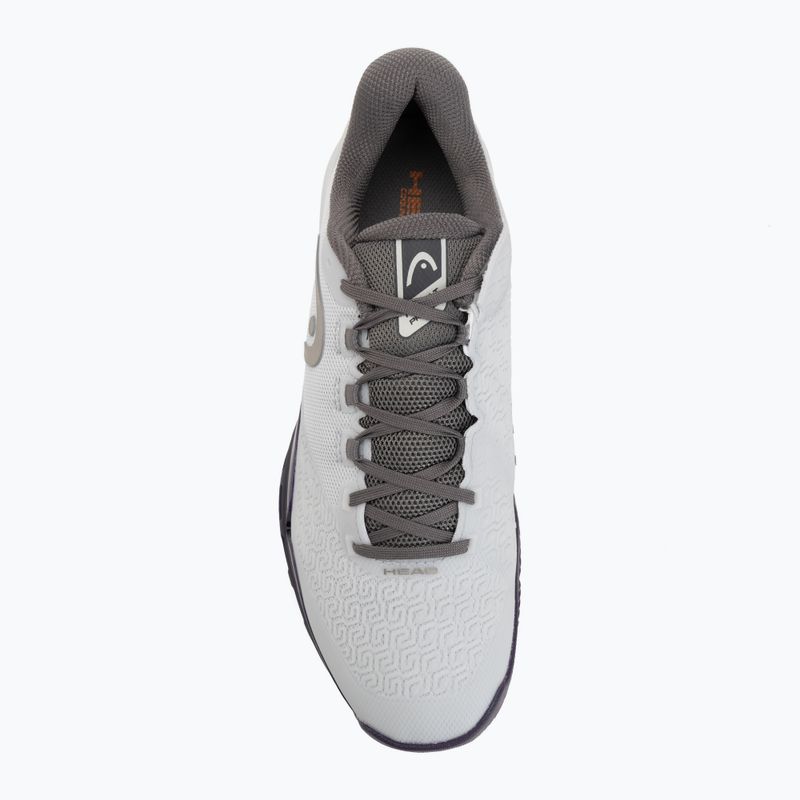 Încălțăminte de tenis pentru bărbați HEAD Revolt Pro 5.0 Clay light grey/purple 5