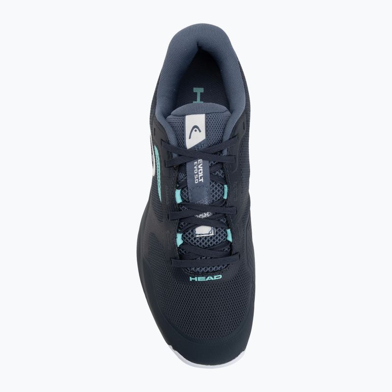 Încălțăminte de tenis pentru bărbați HEAD Revolt Evo 5.0 blueberry/teal 5