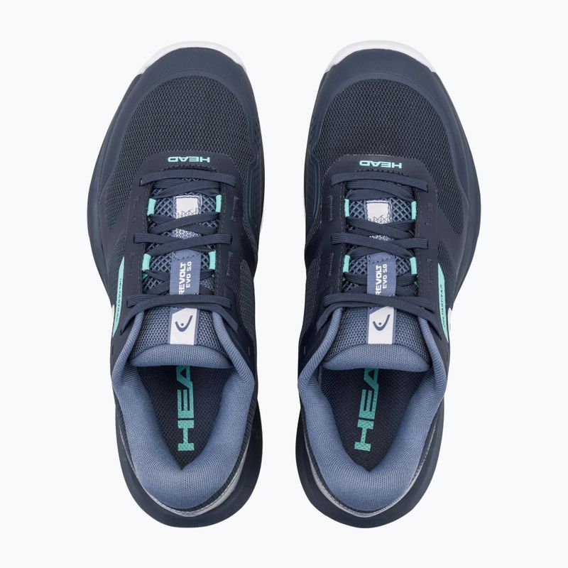Încălțăminte de tenis pentru bărbați HEAD Revolt Evo 5.0 blueberry/teal 4