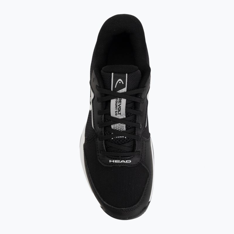 Încălțăminte de tenis pentru femei HEAD Revolt Court 5.0 W black/white 5