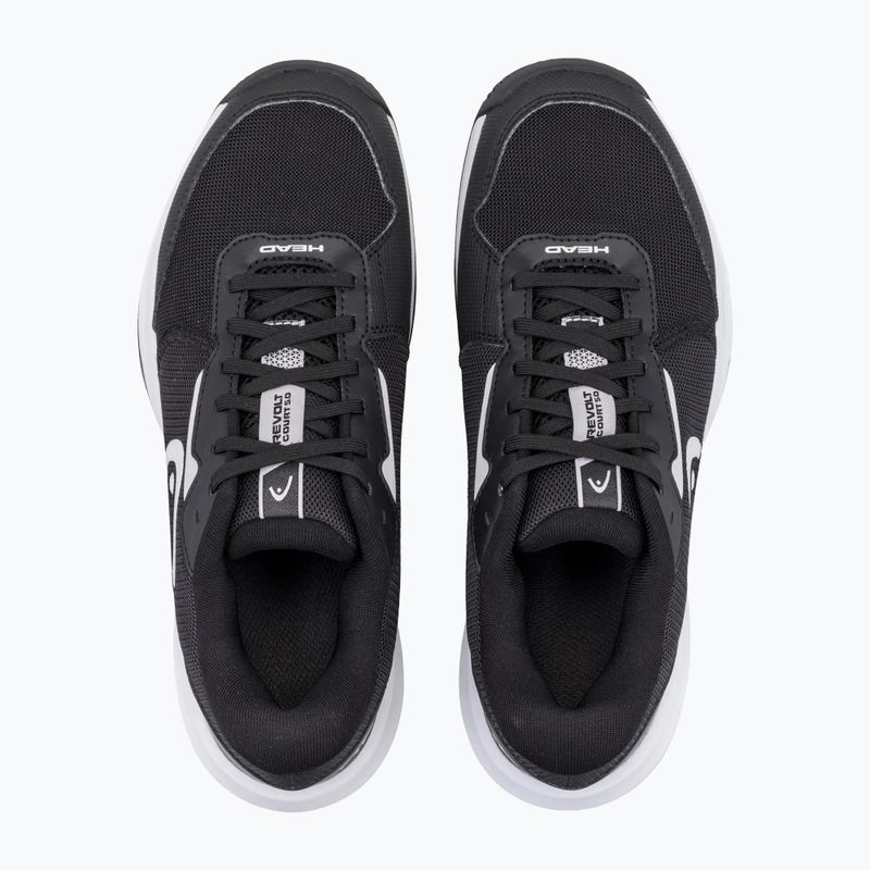 Încălțăminte de tenis pentru femei HEAD Revolt Court 5.0 W black/white 4