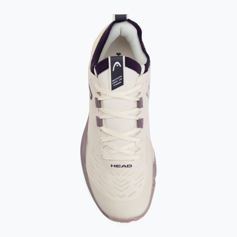 Încălțăminte de padel pentru femei HEAD Motion Pro 1.5 chalk white/purple 5