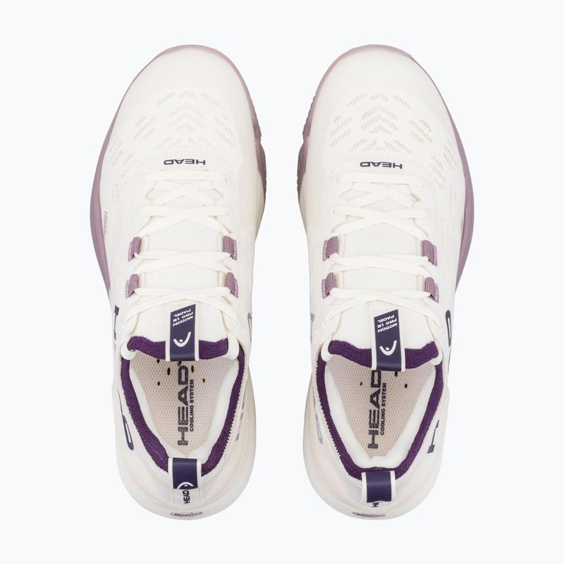Încălțăminte de padel pentru femei HEAD Motion Pro 1.5 chalk white/purple 4