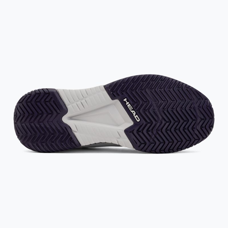 Încălțăminte de tenis pentru copii HEAD Sprint Court 4.0 light grey/purple 4