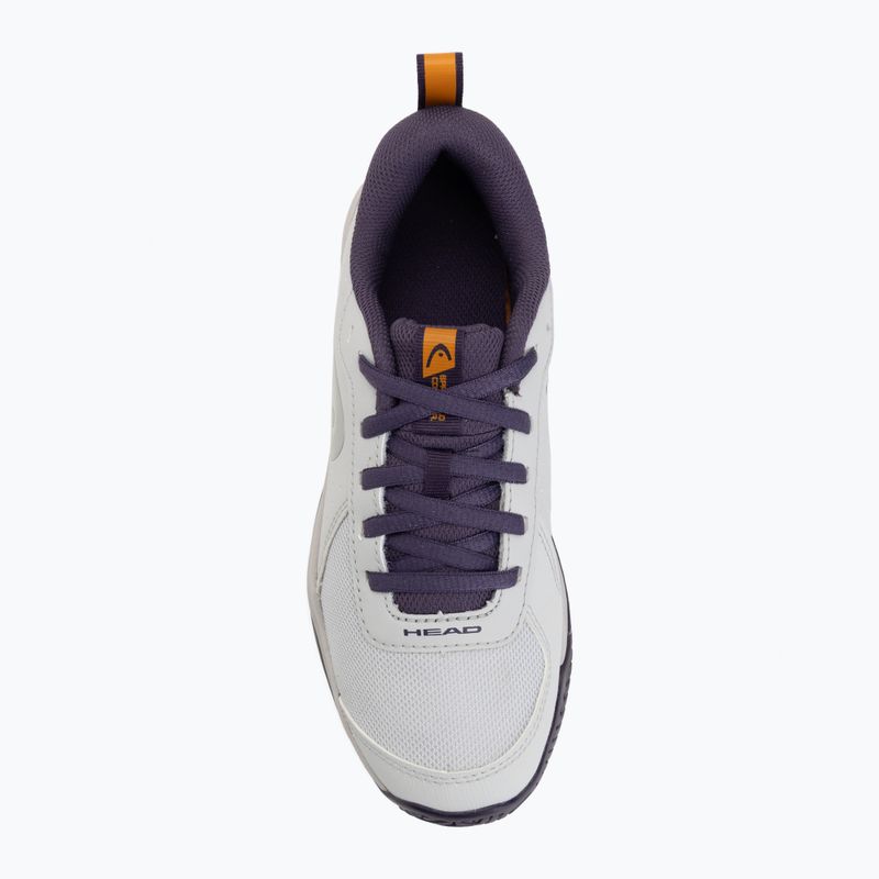 Încălțăminte de tenis pentru copii HEAD Sprint Court 4.0 light grey/purple 5
