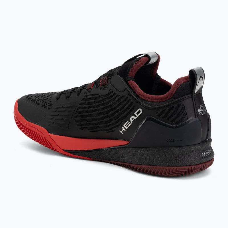 Încălțăminte de tenis pentru bărbați HEAD Endure Pro Clay black/red 3