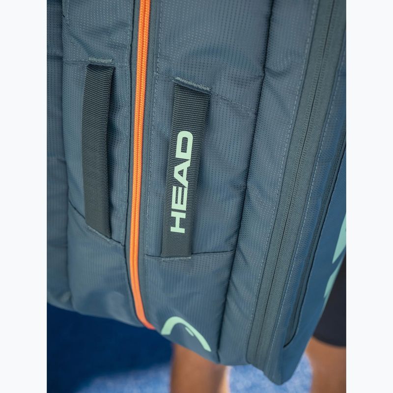 Geantă de padel HEAD Tour Padel Bag L 40 l green/orange 8