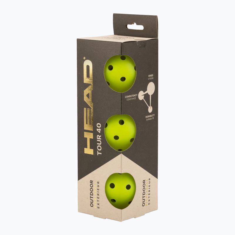 Minge de pickleball HEAD Tour 40 Pickleball yellow 2