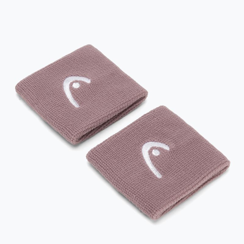 Benzi pentru încheietură HEAD Wristband 2.5" 2 buc. dirty lilac 2