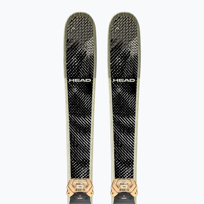 Schiuri de coborâre pentru copii + legături HEAD Kore Team SW + Attack LYT 11 GW black/beige 5