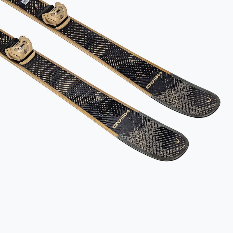 Schiuri de coborâre pentru copii + legături HEAD Kore Team SW + Attack LYT 11 GW black/beige 6