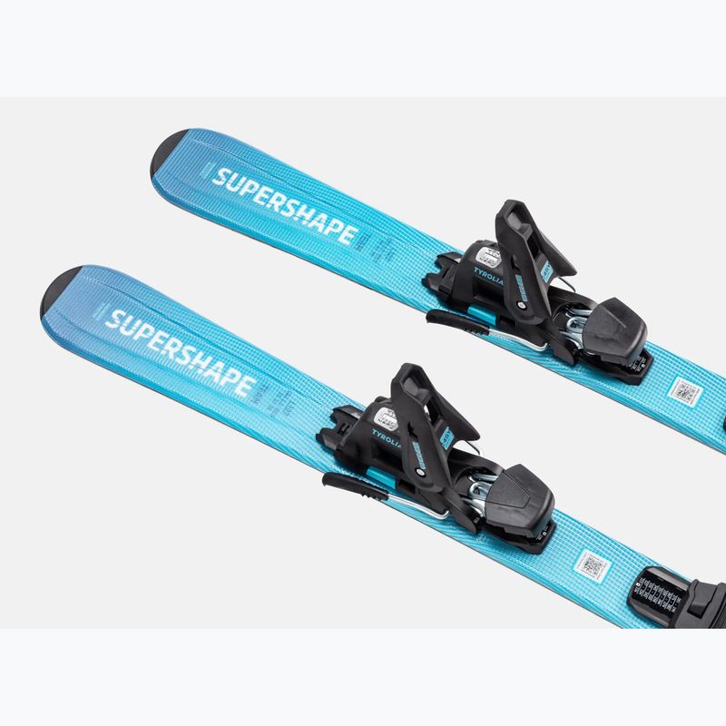 Schiuri de coborâre pentru copii + legături HEAD Supershape Team Easy JRS + Jrs 4.5 GW CA blue/white 3