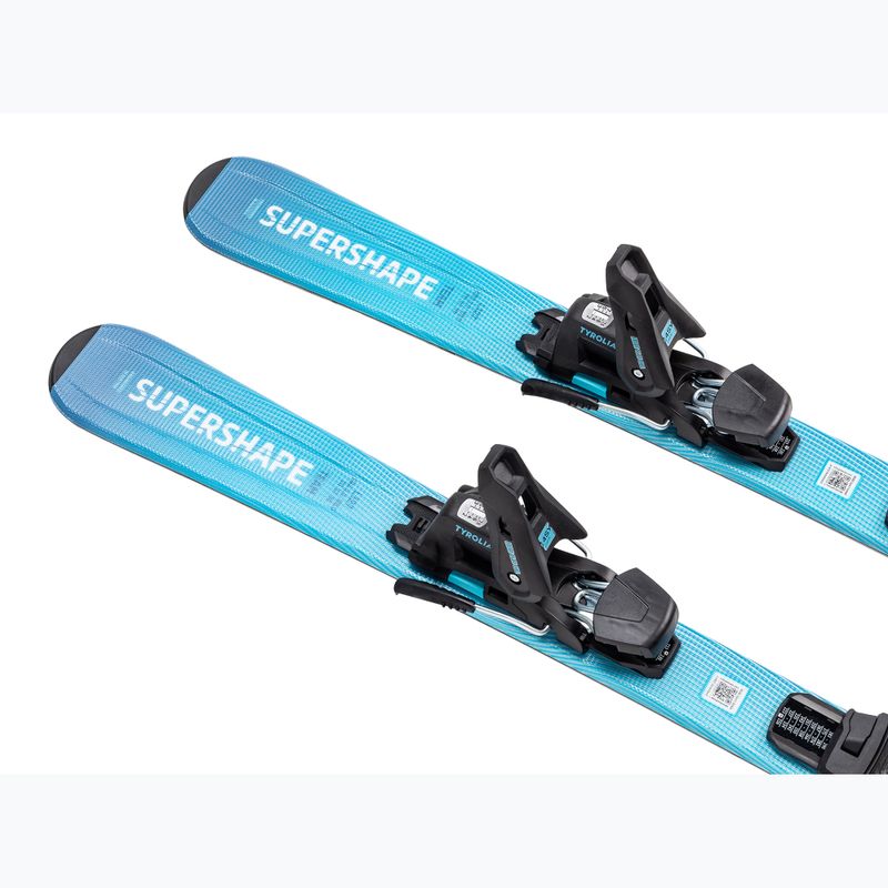 Schiuri de coborâre pentru copii + legături HEAD Supershape Team Easy JRS + Jrs 7.5 GW CA blue/white 3