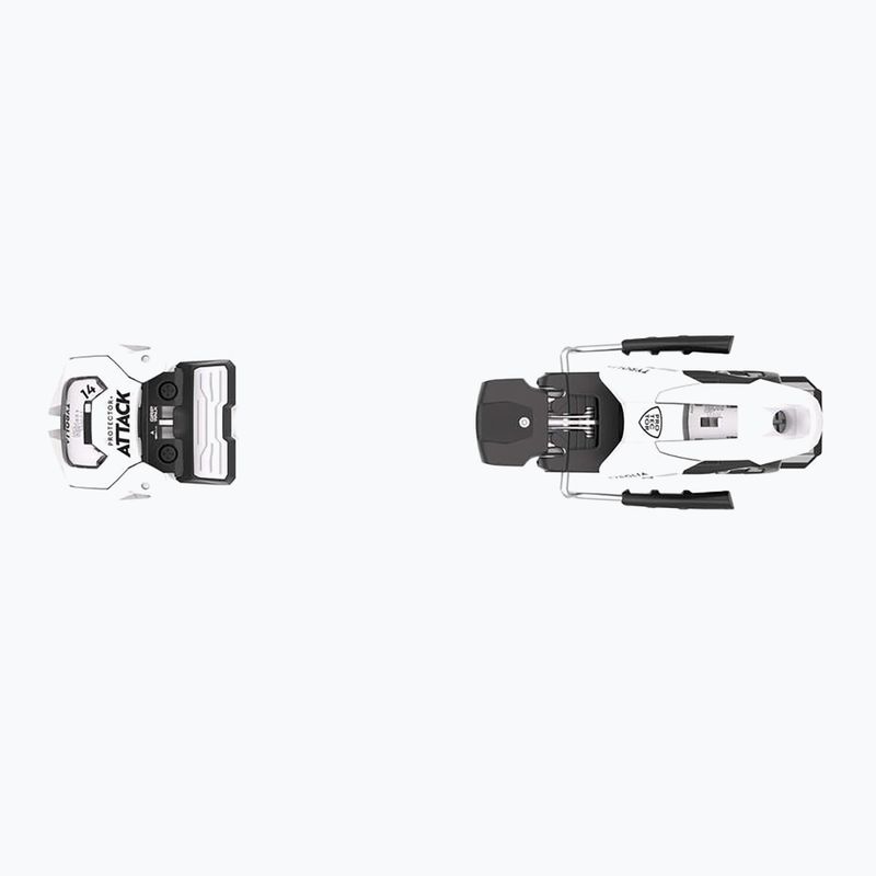 Schiuri de coborâre pentru femei + legături HEAD Kore 93 Ti + Protector+ Attack 14 GW white/blue 6