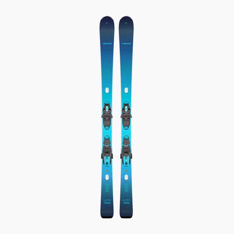 Schiuri de coborâre pentru femei + legături HEAD e-Super Joy SW SLR BB Joy Pro + Protector SLR 11 GW dark blue/blue