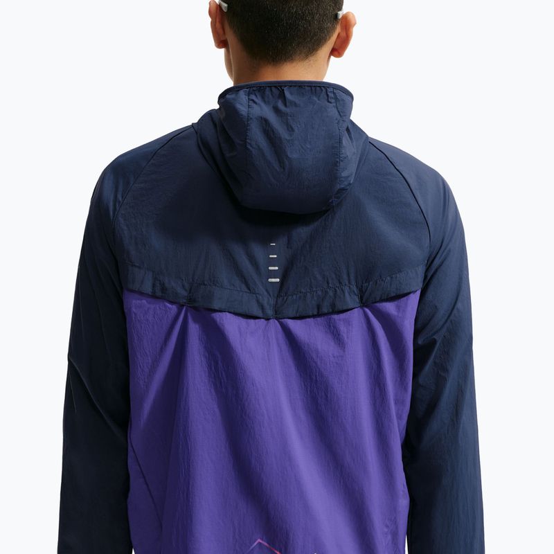 Geacă de alergare pentru bărbați Nike Stride Dri-Fit ADV midnight navy/court purple 5
