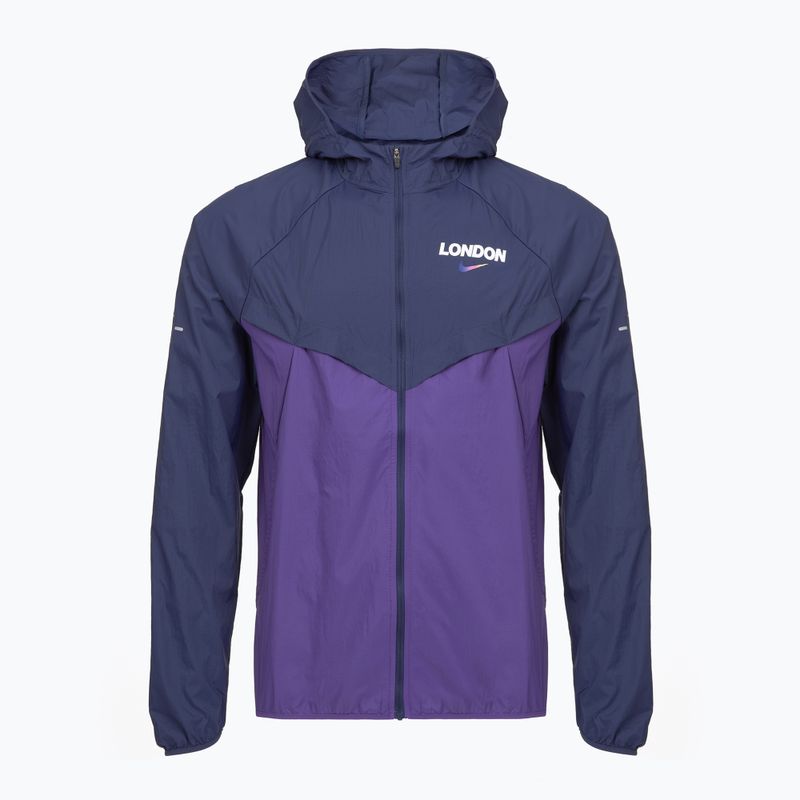 Geacă de alergare pentru bărbați Nike Stride Dri-Fit ADV midnight navy/court purple 9