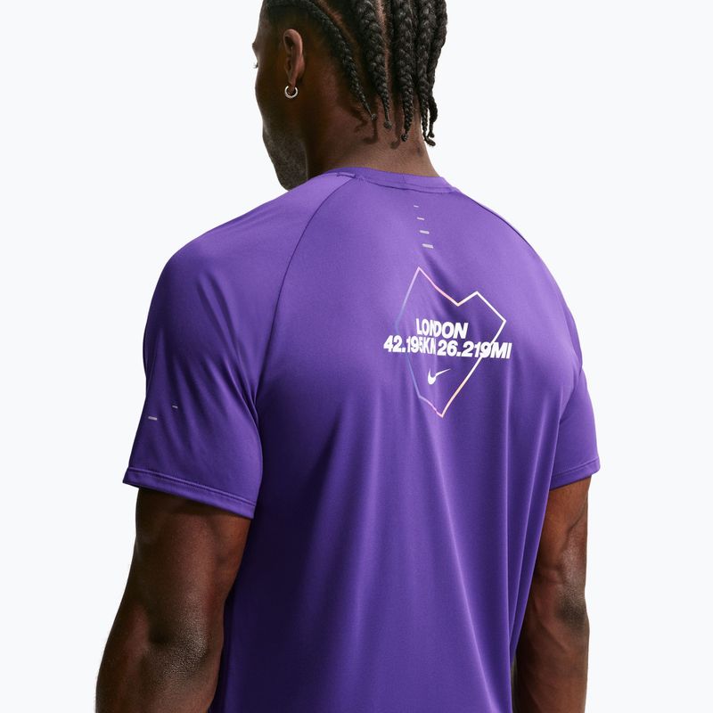 Tricou de alergare pentru bărbați Nike Stride Dri-Fit ADV court purple 4