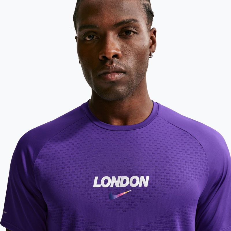 Tricou de alergare pentru bărbați Nike Stride Dri-Fit ADV court purple 5