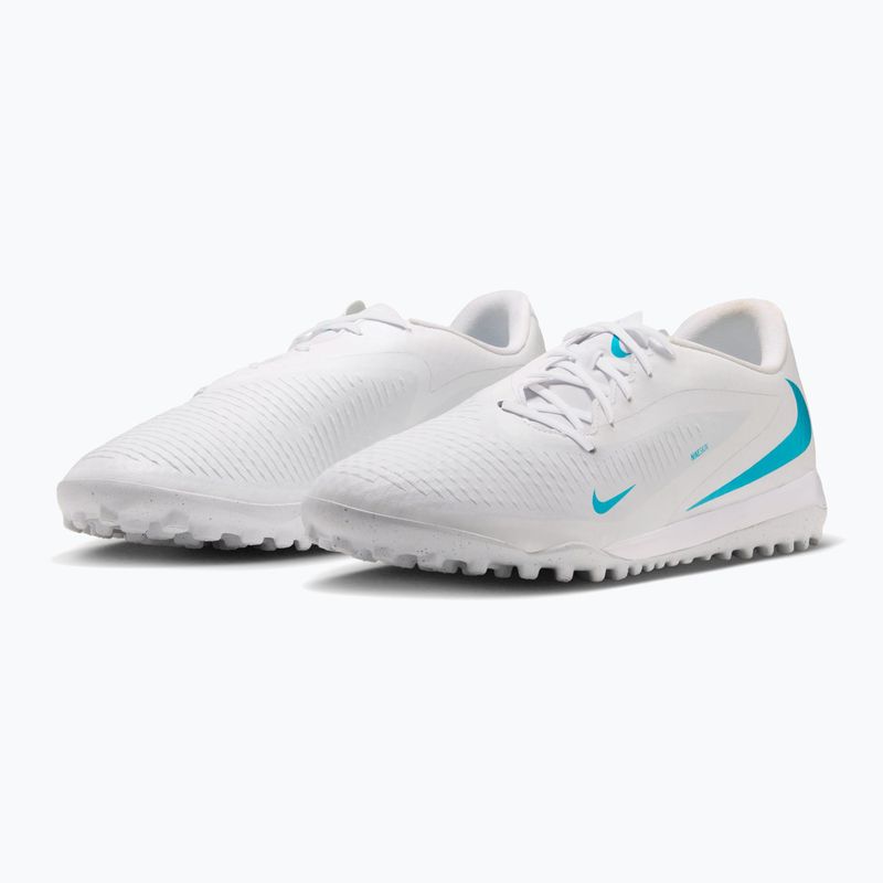 Încălțăminte de fotbal pentru bărbați Nike Phantom 6 Low Academy TF white/white/dusty cactus 3
