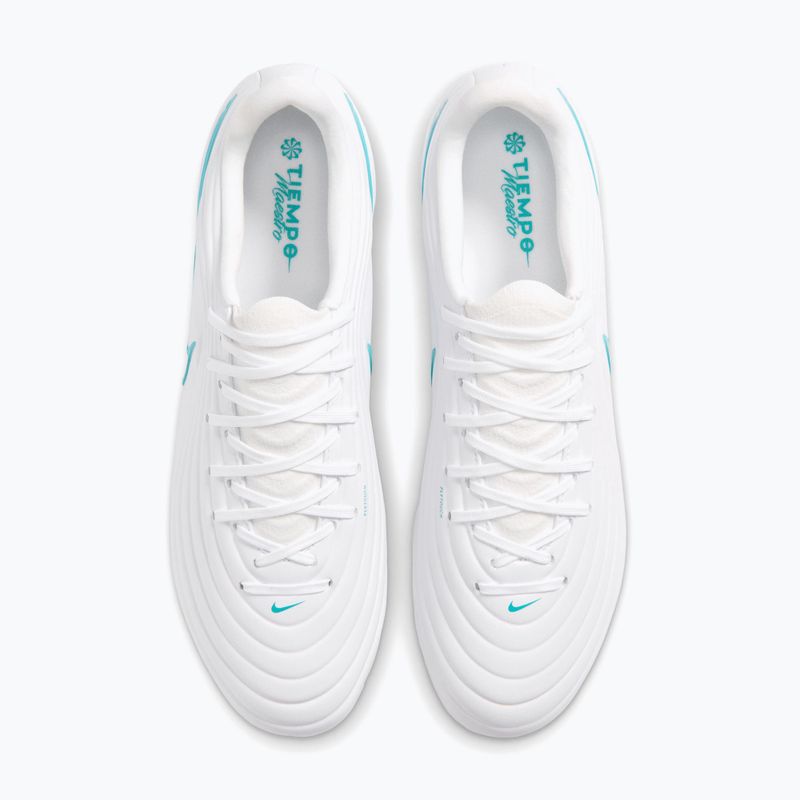 Încălțăminte de fotbal pentru bărbați Nike Tiempo Maestro Academy FG/MG white/white/dusty cactus 4