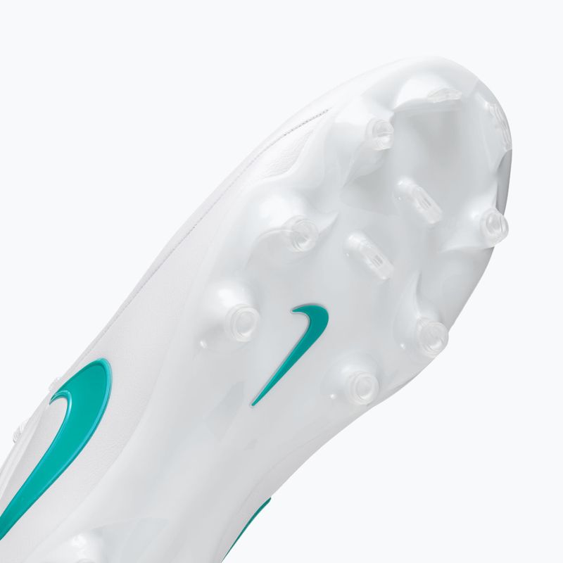 Încălțăminte de fotbal pentru bărbați Nike Tiempo Maestro Academy FG/MG white/white/dusty cactus 5