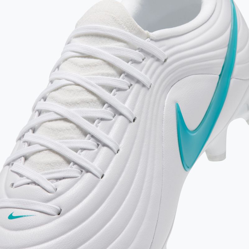Încălțăminte de fotbal pentru bărbați Nike Tiempo Maestro Academy FG/MG white/white/dusty cactus 6