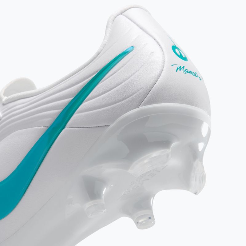 Încălțăminte de fotbal pentru bărbați Nike Tiempo Maestro Academy FG/MG white/white/dusty cactus 7