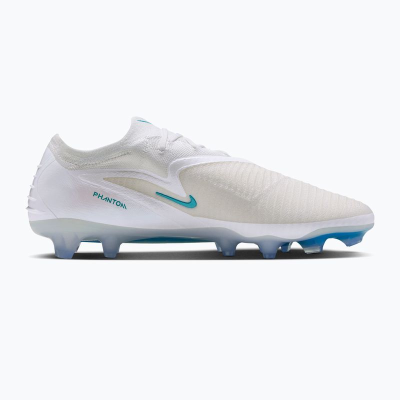 Încălțăminte de fotbal pentru bărbați Nike Phantom 6 Low Elite FG white/white/dusty cactus 2