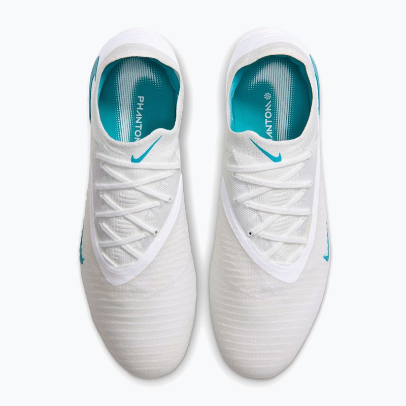 Încălțăminte de fotbal pentru bărbați Nike Phantom 6 Low Elite FG white/white/dusty cactus 3