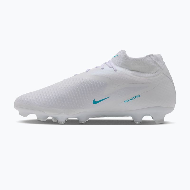 Încălțăminte de fotbal pentru bărbați Nike Phantom 6 High Academy FG/MG white/white/dusty cactus 2