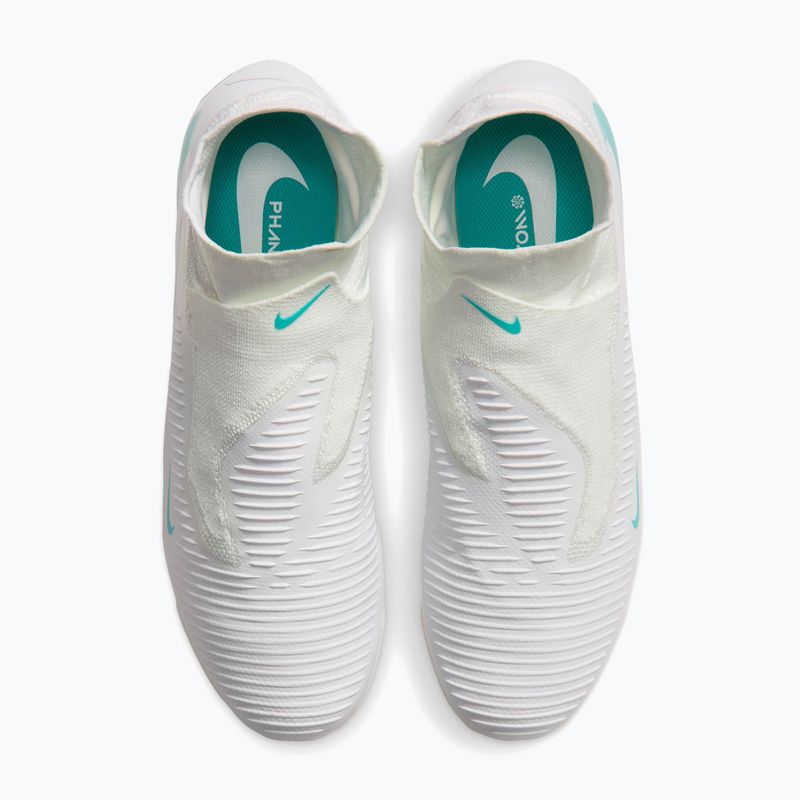 Încălțăminte de fotbal pentru bărbați Nike Phantom 6 High Pro FG white/white/dusty cactus 5