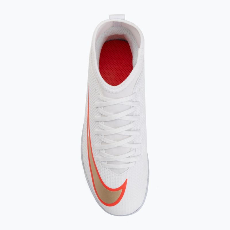Încălțăminte de fotbal pentru copii Nike Jr. Mercurial Superfly 11 Club white/bright crimson/blur 5