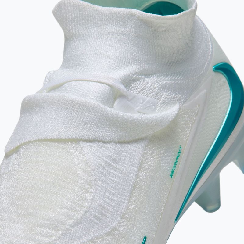 Încălțăminte de fotbal pentru bărbați Nike Phantom 6 High Elite FG white/white/dusty cactus 6